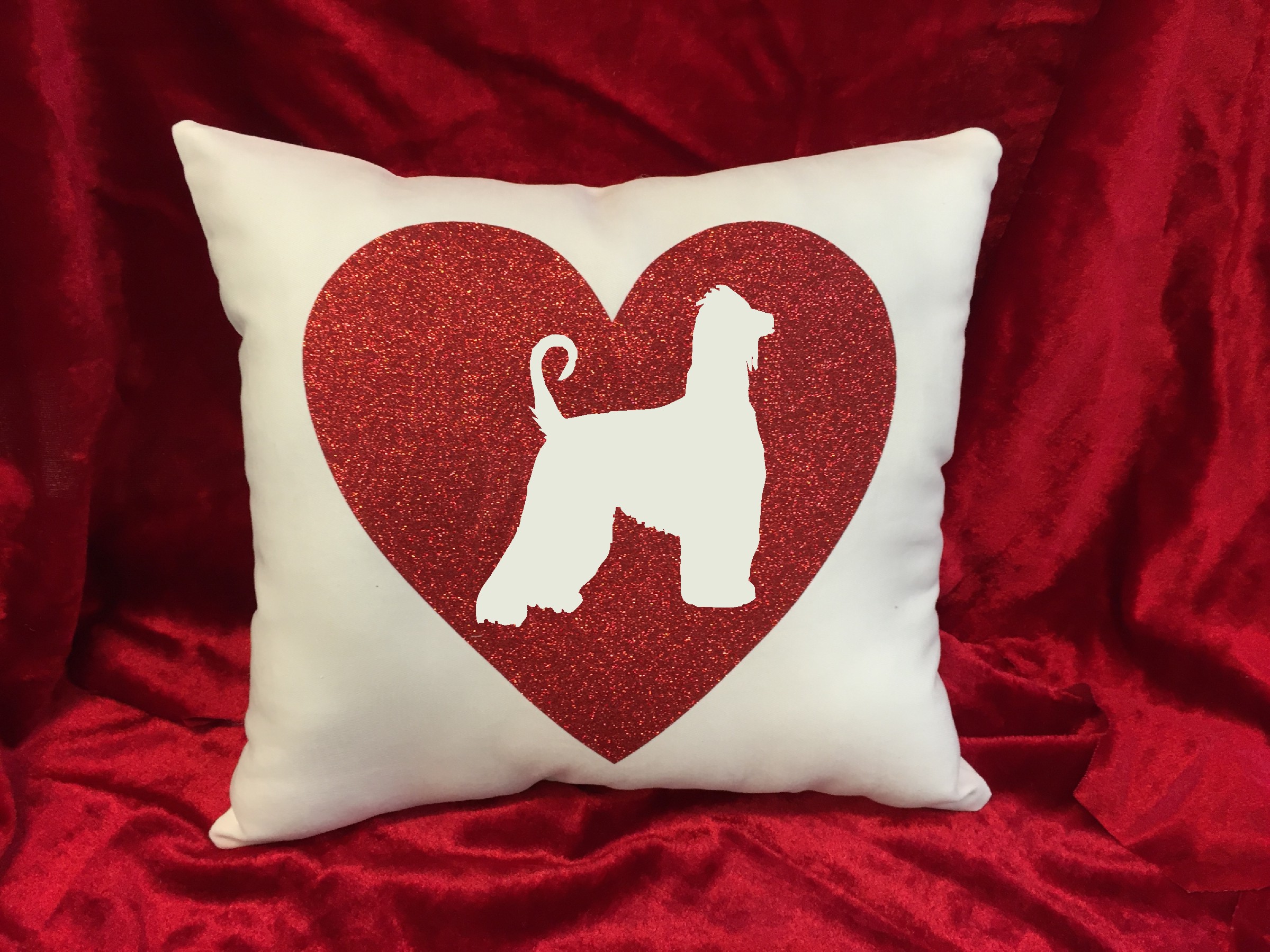Dogs - Throw Pillow - Afghan Hound